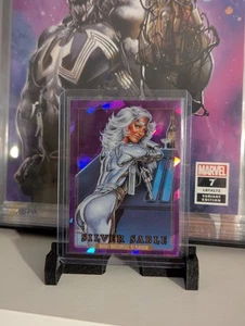 Silber Zobel lila Kristalle 2024 Marvel Masterpieces ’92 Platin #81 - Bild 1 von 2