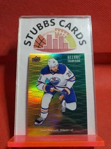 2023-24 Upper Deck Allure #CF-26 Leon Draisaitl Color Flow Yellow-Green - Picture 1 of 2