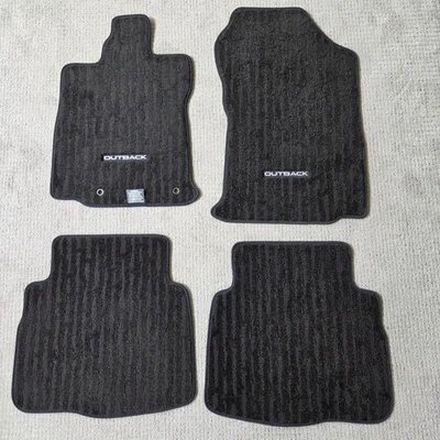 2020-2023 Subaru Outback Black Carpet OEM Floor Mats 4pc Front & Rear J501SAN000 - Image 1 of 4