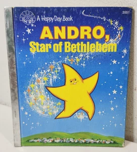 Vintage A Happy Day Book Andro Star of Bethlehem Kids Hardcover 1983 - Imagen 1 de 3