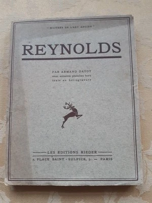 Rare Reynolds Par Armand Dayot 1930 Les Editions Rieder Uncut Pages Joshua Art - Image 1 of 4