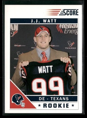2011 Score J.J. Watt Rookie Card #340 Houston Texans RC - Image 1 of 2