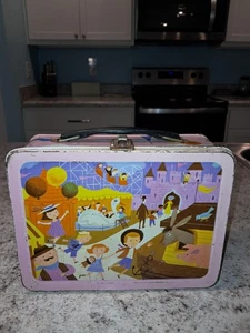 1959 Carnival Lunch Box - No Thermos * Vintage * Lunchbox tin kit pail FLAW READ - Picture 1 of 7