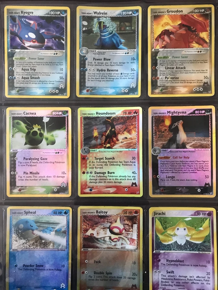 EX Team Magma vs Team Aqua set 2004 Pokémon cards MP/HP -- Pick Your Card - Image 1 of 1