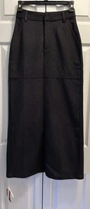 OGL Back Slit Black Pencil Maxi Skirt Size XS NEW - Bild 1 von 3