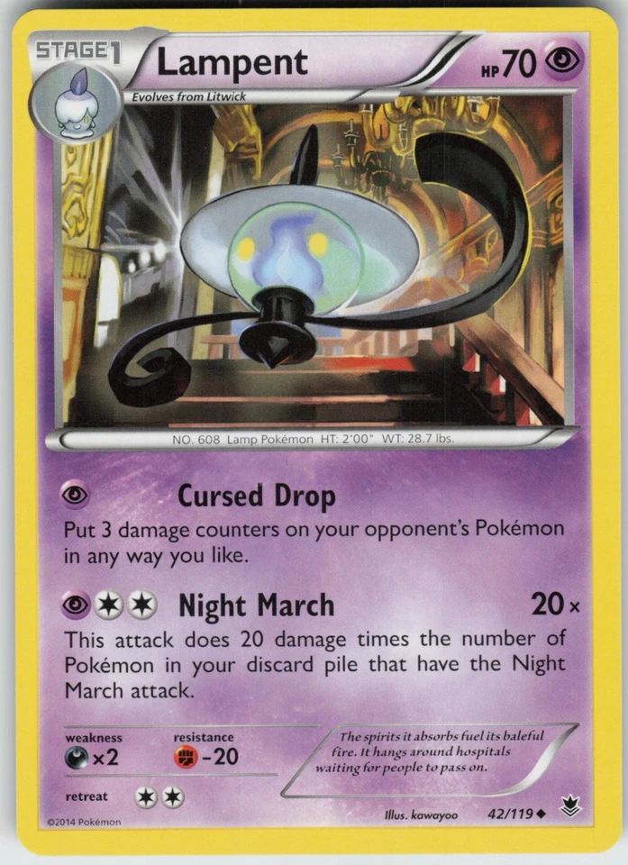 Lampent 42/119 Uncommon  XY - Phantom Forces - Image 1 of 1