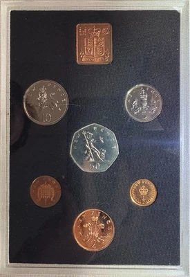 1971 Great Britain & Nothern Ireland Decimal Coinage Proof Coin Set - Image 1 of 4