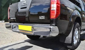 Chrome Stainless Rear Bumper Bar To Fit Nissan Navara D40 2005 - 2016 4x4 Guard - Picture 1 of 4