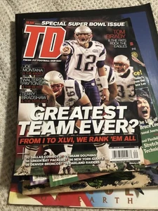 Slam Touchdown Football Magazine Greatest Team Ever 2013 Tom Brady Patriots - Imagen 1 de 8