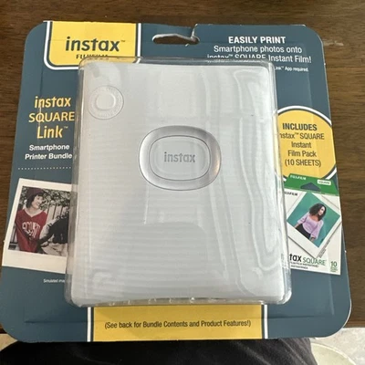 Instax Fujifilm Square Link Smartphone Printer Bundle 600024643 - Image 1 of 2