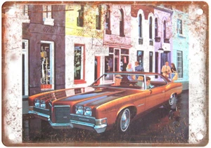 Vintage 1971 Pontiac Laurentian Auto Ad Reproduction Metal Sign A12341 - Picture 1 of 2