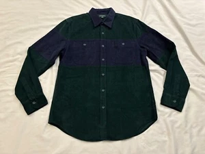 J.crew Herren Midweight Cord Arbeitshemd im Colorblock, grün blau, Gr. Medium - Bild 1 von 11