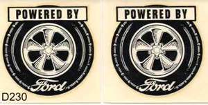 Calcomanías de tobogán acuático Powered By Ford vintage años 60 ~NOS~ 2 piezas - Imagen 1 de 1