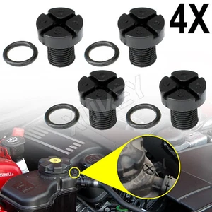 4x For BMW E36 E46 E39 E30 E38 Radiator Vent Coolant Bleeder Screw Bleed Plug - Picture 1 of 6