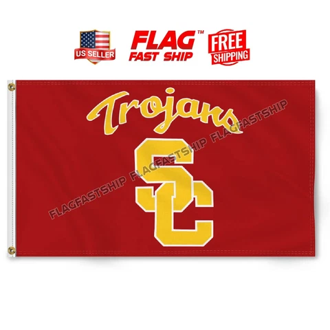 USC Trojans 3x5 ft Flag University of Southern California NCAA FREE Shipping Cover