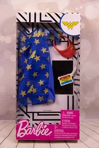 Barbie Fashion vestido DC Comics Wonder Woman + visera + bolso # FKR66 Mattel - Imagen 1 de 2