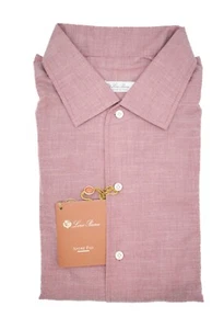 NEW 780,00 $ LORO PIANA Casual Shirt Pad Cotton Cash Twill Size 4XL Us  (CLP1) - Picture 1 of 2