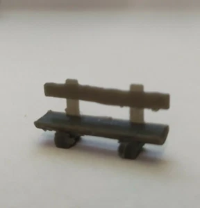 5x Balkenbank Parkbank Grau Modellbau H0 Masstab 1:87 - Bild 1 von 6