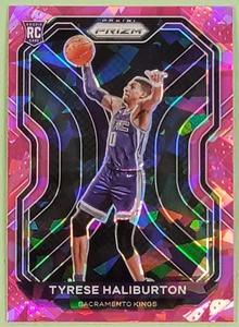 2020-21 Panini Prizm Pink Cracked Ice TYRESE HALIBURTON RC #262 - Picture 1 of 2