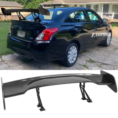 46" Rear Trunk Spoiler GT Racing Tail Wing Spoiler For Nissan Versa Sedan 12-19 - Image 1 of 4