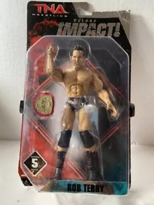 Figura TNA Deluxe Impact Rob Terry Lucha Libre Freak Championship Luchador NUEVO WWE - Imagen 1 de 5