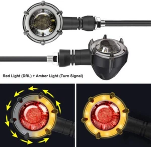 Luces intermitentes intermitentes para moto Honda Shadow Aero 600 750 1100 Spirit - Imagen 1 de 12