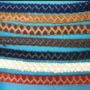 Corde Ruban Tressé En Similicuir De 30 Yards Largeur 1,3 Pour Bricolage - Imagen 1 de 20