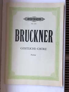 Bruckner: 10 Motets for Mixed Voice Choir - Peters SATB Vocal Score - Picture 1 of 1