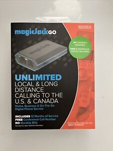 Magic Jack Go Home Business & On-The-Go Digital Phone Service Long Distance 