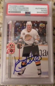 JASSENN CULLIMORE 1994/95 UPPER DECK RC HAND SIGNED NFL PSA/DNA SLABBED - Picture 1 of 1