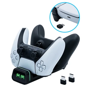 Doppio Controller Dock di Ricarica per Switch Pro / PS5 / Elite 2 / Serie S/X - Foto 1 di 12