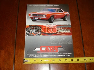 Yenko Camaro 1969 anuncio original 2008 - Imagen 1 de 4
