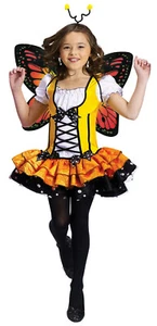 Fun World Girls' Monarch Butterfly Princess Child Costume Large 12-14 - Picture 1 of 1