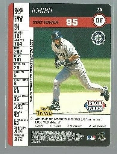 2005 Topps Pack Wars #30 Ichiro Suzuki (ref 88958) - Image 1 of 1