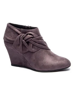 Botines al tobillo con cuña CL by Chinese para mujer Viveca gris talla 10M B4HP - Imagen 1 de 3