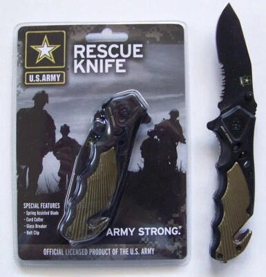 Faca de resgate tática oficialmente licenciada do Exército dos EUA | A03 - Imagem 1 de 4