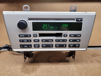 2003-2006 LINCOLN LS Genuine OEM CD & Cassette Tape Factory Radio 3W4T-18C868-AG - Image 1 of 4