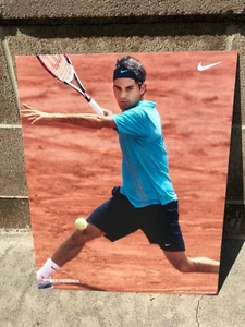 Póster Nike Raro Vintage 20"x16" 2008 Roger Federer Supershot Cartón Respaldo  - Imagen 1 de 1