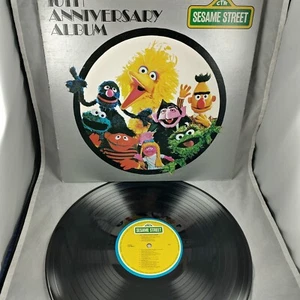 Sesame Street 10th Anniversary Record Album 1978 #79002 Big Bird Lyrics Vintage - Picture 1 of 6