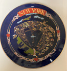 COLLECTABLE  CERAMIC   PLATE   " NEW  YORK "    SOUVENIR  11"