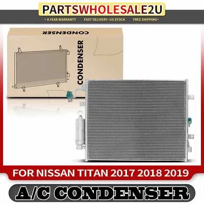 Nuevo condensador de CA con receptor secador con soporte para Nissan Titan 2017 2018 2019 Foto 1 de 4