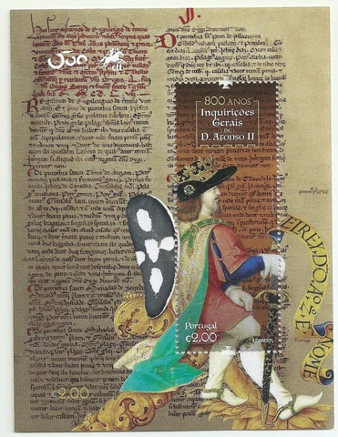 Portugal 2020 - 800 Years King Afonso 2nd, General Inquiries S/S MNH Cover