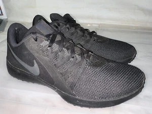 Mens NIKE Varsity Compete Trainer Triple Black Sneakers Mens Size US 9.5 #27866 - Picture 1 of 7