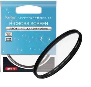 Kenko Cross Filter PRO1D R-Cross Screen (W) N 49mm 4-piece Cross Effect for Nigh - Picture 1 of 9
