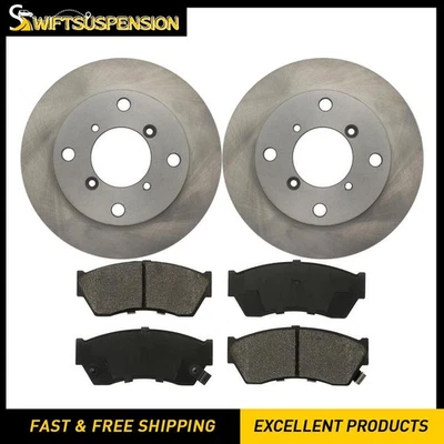 Kit de rotores de freno delanteros y pastillas de cerámica para Chevrolet Metro 2000 2001 1998 1999 Foto 1 de 4