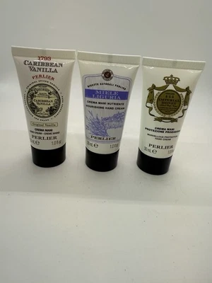 Set Of 3 Perlier IMPERIAL HONEY,MIELE LIGURIA &CARIBBEAN VANILLA HAND CREAM $5EA - Image 1 of 4