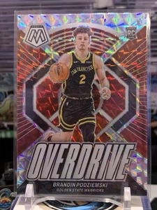 Brandin Podziemski 2023-24 Panini Mosaic Overdrive Mosaic Prizm RC #11 SP TZ 11R - Imagen 1 de 2