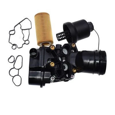 Oil Filter Housing Adapter For Audi A3 A4 TT VW Golf GTI EOS 2.0L 06F115397H Foto 1 de 4