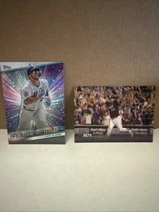 Pete Alonso 2 Card Lot New York Mets Stars Of MLB, Stadium Club Black Foil - Picture 1 of 3