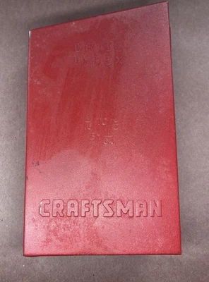 Juego Completo - Craftsman 32 Piezas Taladro Índice 1/16" A 1/2" Por 1/64ths Caja Metal Foto 1 de 4